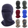 Fleece-Lined Thermal Balaclava - Hood, Scarf & Neck Warmer (GALF2995) - One Size Fits Most Dark Gray 40ea