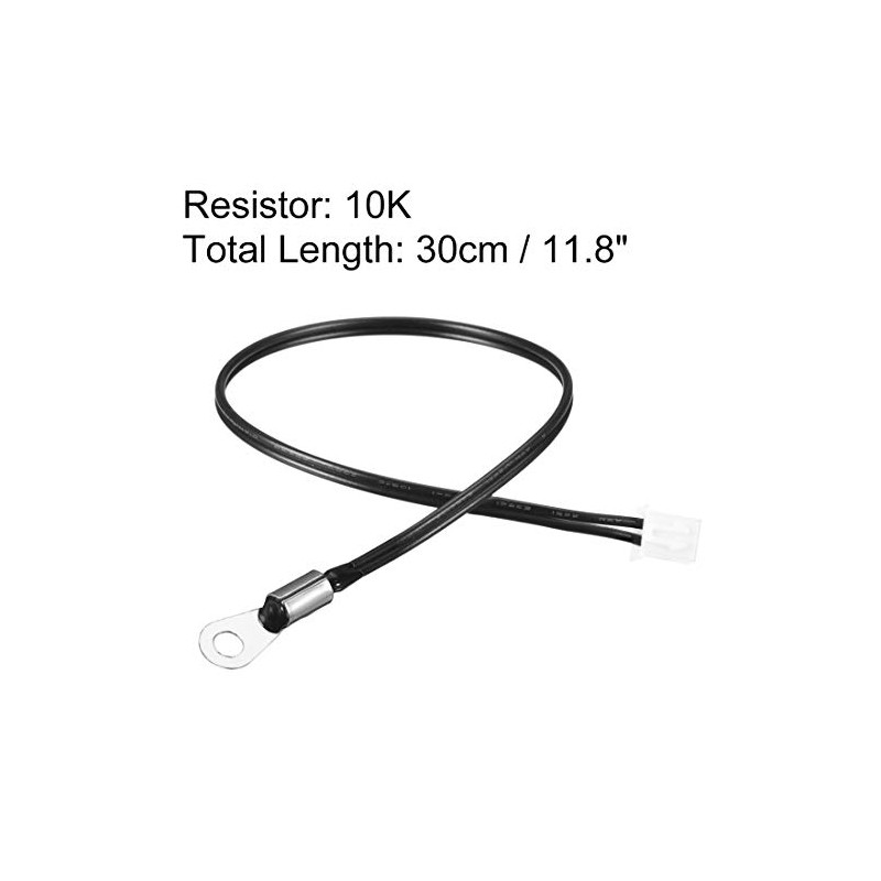 sourcingmap 10K NTC Thermistor Probe 11.8 Inch Sensitive Temperature Temp
