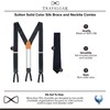 Trafalgar Sutton Solid Color Silk Brace and Necktie Combo