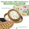 3 Pcs Oval Mother of Pearl Inlay Green Fish Decorative