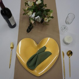 Servilletas de Tela 100% Poliéster para Todo Tipo de Eventos – Reutilizables, Lavables y Elegantes Paquete de 12 (43x43 cm) (Olivo)