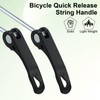 JRSHIRLEYLTD 1 Piece Quick Release Front and Rear Wheel Quick