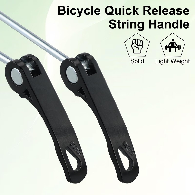 JRSHIRLEYLTD 1 Piece Quick Release Front and Rear Wheel Quick