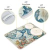 Nautical Ocean Seahorse Dish Drying Mat for Kitchen Counter 16x18