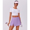 PINSPARK High Waisted Tennis Skirts with 2 Pockets A-Line Athletic
