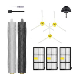 Replacement Parts Accessories for iRobot Roomba 800 900 Series 805 860 870 871 880 890 850 866 801 877 891 895 981 985 960 980 Vacuum Replenishment Kit,1 Roller Brush,Caster Wheel,3 Side Brush,Filter