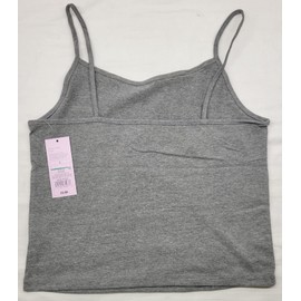 Wild Fable Gray Cropped Cami Tank Top - Size L - NWT