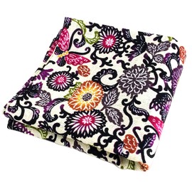 Kubakasaya Ryukyu Beni-shaped Furoshiki 19.7 inches (50 cm), Okinawa, Souvenir, Red Shaped Small Furoshiki, Cream, Miscellaneous Goods