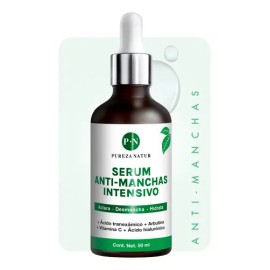 Pureza Natur Serum Aclarante De Paño Manchas Facial y Ácido Hialurónico suero reductor de hiperpigmentación y mancha obscura facial Todo tipo de piel 
