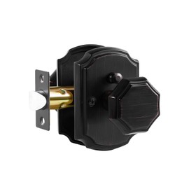 SORWDUERM 1 Pack Oil Rubbed Bronze Door Knobs Interior Privacy Door Knob Antique Door Knobs for Bedroom and Bathroom,Zinc Alloy