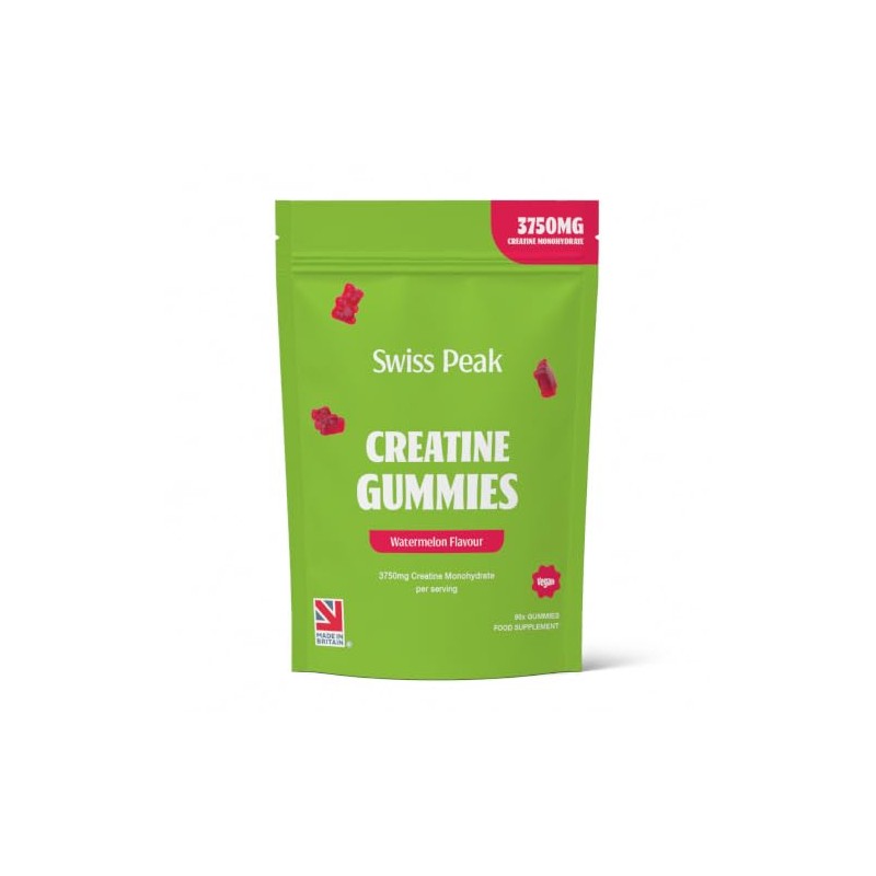 Swiss Peak Creatine Gummies 3750mg Creatine Monohydrate Watermelon Flavour 90
