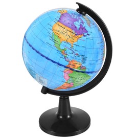KISEER Rotating World Globe 4 Inch Spinning Earth Globe with Stand for Kids Learning Geography Classroom Education or Office Home Decorations
