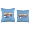 Literature Nerd Designs Bookworm Book Lover Nerd Literature Throw Pillow,