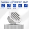 PATIKIL 3 Inch Aluminum Universal Louvered Vent Cover Round Louver
