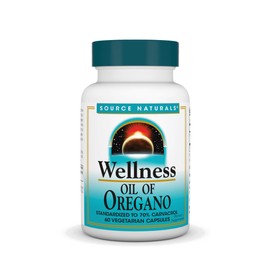 Source Naturals Source Naturals Wellness Oil of Oregano - Standardized to 70% Carvacrol - 60 Vegetarian Capsules