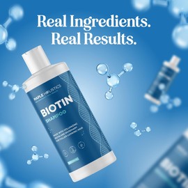 Biotin Shampoo – B-Complex Hair Growth & Anti-Hair Loss Formula with Zinc, Tea Tree, Jojoba & Argan Oil. Thicker, Fuller Hair & Anti-Dandruff. 8 oz.