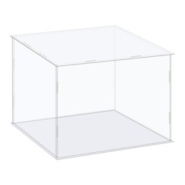 MECCANIXITY Acrylic Display Case Box Clear Dustproof Protection Showcase 10x10x8.3 Inch for Collectibles Display