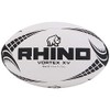 Rhino Unisex Vortex XV Rugby Ball, White, Size 5