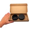 SKIR'CO (2 pcs) Round Tube Inserts 76 mm, Fence Post