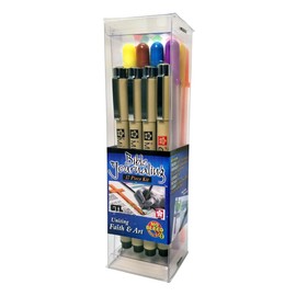 G.T. Luscombe Company, Inc. Pigma Micron/Gelly Roll Bible Journaling & Lettering Pen Set | No Bleed Pigmented Ink | 01 Fine, 03 & 05 Medium, Graphic 1 Bullet Point & Assorted Gelly Rolls (Set of 17)