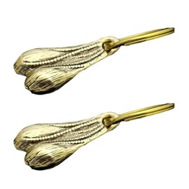 HAMILO Brass Key Chain, American Casual, Good Luck, Bull's Ball, Cattle, Testicle, Good Luck, Set of 2