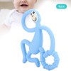 4pcs Cute Monkey Shaped Cartoon Silicone Soft Elastic Baby Teether