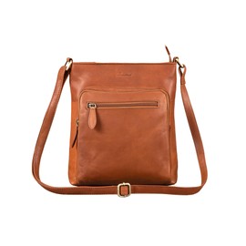 Benthill Women's Shopper Leather - Bag Made of Genuine Cowhide Leather - Handbag with Zip - Shoulder Bag / Leather Bag - Vintage Shoulder Bag, brown, vintage