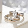 Jeulia Diagonal Marquise Cut Wedding Rings Engagement Rings for Women
