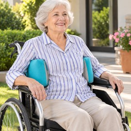 Wheelchair Anti-Side Support Pillow for Elderly Care – Padded Posture Positioning Cushion with Back & Side Support for Improved Sitting Comfort and Stability