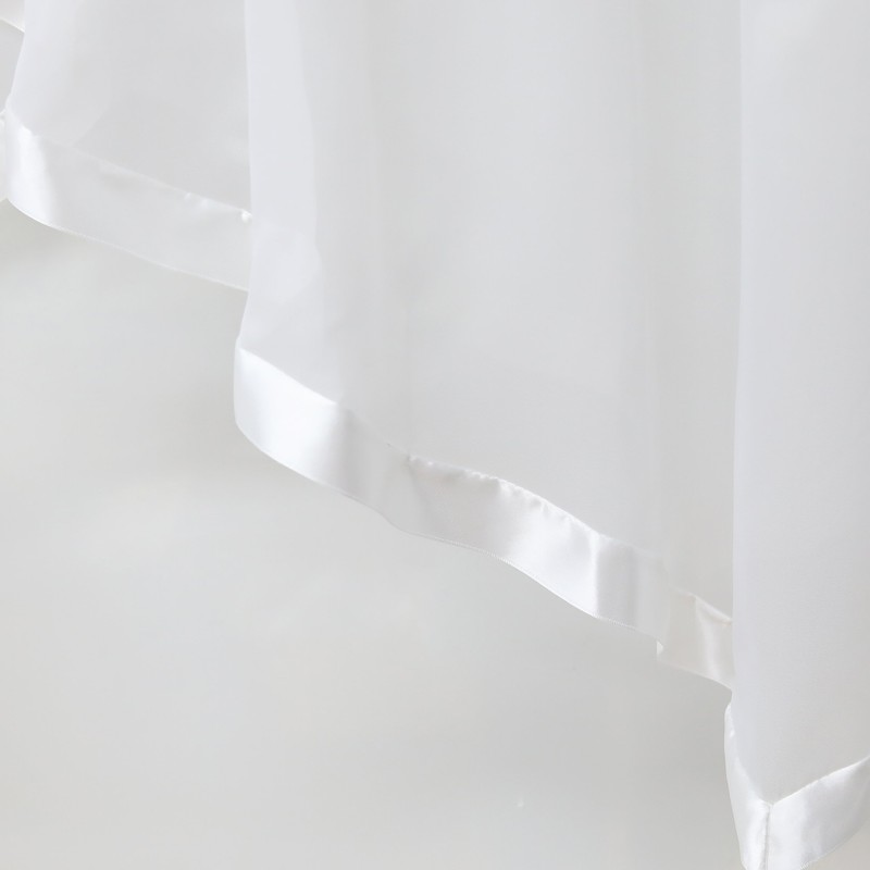 Eslir Panel Curtain with Ruffled Tape, Kitchen / Bistro Curtains,