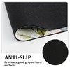 FNLNDO Sage Green Bathroom Rugs Long Leaf Bath Mats Eucalyptus