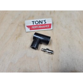 Ton's Performance 8 Rajah Spark Plug Terminals 90 angle old school vintage Shielded Bakelite