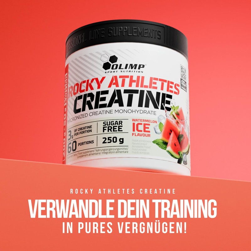 Olimp Rocky Athletes Creatine - 250 g, Watermelon Ice -