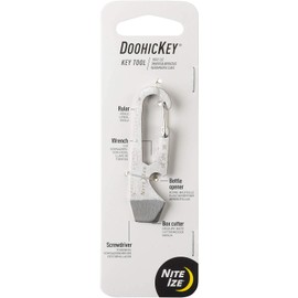 Nite Ize DoohicKey Herramienta llavero múltipledookichkey herramienta llavero multi-herramienta, inoxidable, paqueteck de 1 Inoxidable, paquete de 1, herramientas múltiples
