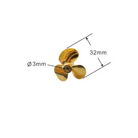 Metal Display Boat Propeller Props 32mm Diameter - 1 Pair