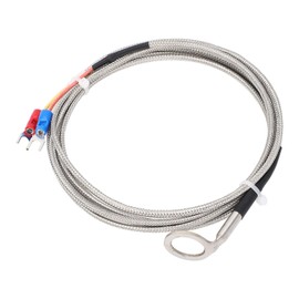 K Type Thermocouple Probe with 14mm Washer -40~1000°C Stainless Steel Fast Response Temperature Sensor for Automotive Engine Cylinder Head CHT Sensor (2M Cable)