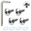 RENPA Titanium Alloy License Plate Bolt Smart Design Vehicle Inspection