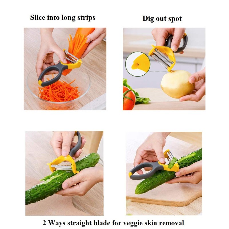 2 in 1 Julienne Peeler & Vegetable Peeler, Fruit Y