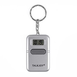 TalkJoy (ES Spanish) Talking Keyring Silver Pocket Watch, silver
