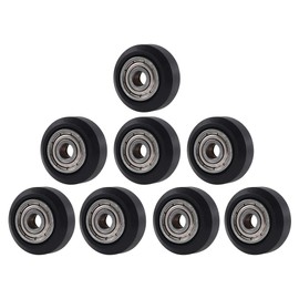 Aokin 3D Printer POM Wheel Plastic Pulley Linear Bearing for Creality Ender 3, Ender 3 Pro, Ender 3 V2, CR-10, CR-10S Series 3D Printer, 8 Pcs