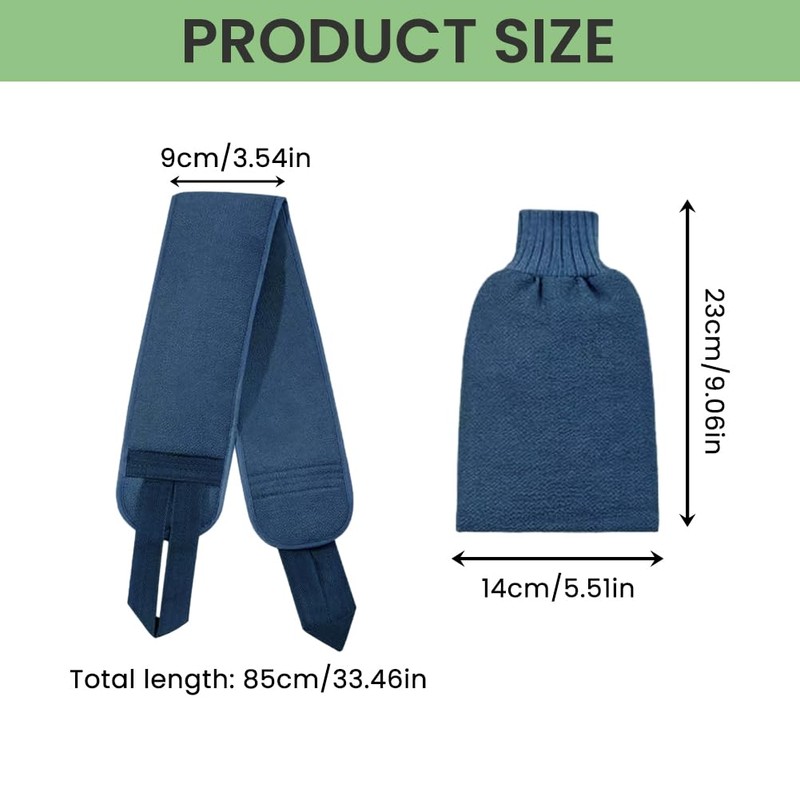 Back Scrubber for Shower, 33 Inches Back Washer with 2pcs