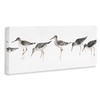 Stupell Industries Beach Bird Sandpipers Minimal Grey White Painting, Designed