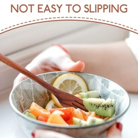 Cabilock Smooth Wooden Kitchen Fork Handle Salad Mixing Utensil Wood Cutlery for Cooking Serving Easy to Clean Kitchen Utensil for Salad Pasta Preparation