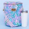 Lilly Pulitzer Insulted Backpack Cooler Large Capacity, Pink/Blue Portable Soft