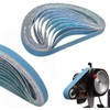 10pcs Sanding Belt 80 Grit Belt Sander Paper Mixed Power
