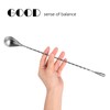 Mixing Bar Spoons,Stainless Steel Cocktail Spoon Long Attractive Spiral Design