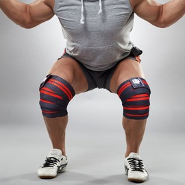 Fit Active Sports Rodilleras (par) para levantamiento de pesas, levantamiento de pesas y entrenamiento cruzado