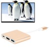 Type‑c to HDMiUSB3.1 Converter Aluminium Alloy Shell Compact Multi‑Port Support