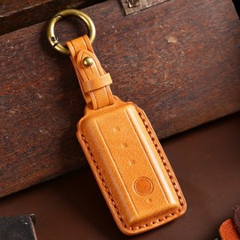 [Smart+] LIXIL Key Case, Premium Cowhide Leather, Genuine Leather, Touch Key, Remote Control Key Cover, Genuine Leather, Key Case, Housewarming, Cute Key Case, Key Cover, Camel