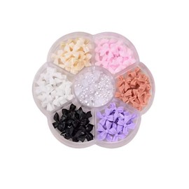 3D Bow Knot Colorful Nail Charms Set for Nail Stones Design DIY Decoration Jewel Stones Nail Art Rhinestones Foot, Colorful Bow Knot Nail Stud Rhinestones Crystal, Nail Art and Polish